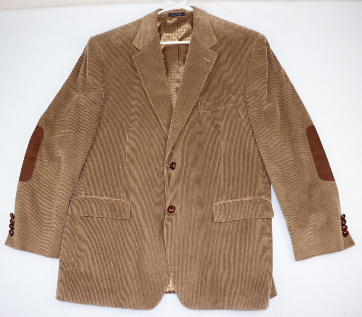 OAK CREEK for Dillards Blazer Mens 46R Brown Corduroy Sport Coat Suit Jacket