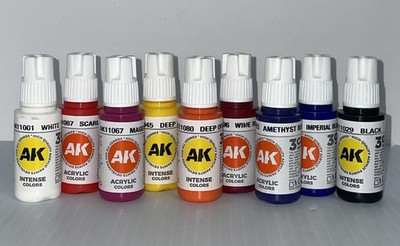 AK Interactive 9 Selected Colors From The Basic Starter Paint Set