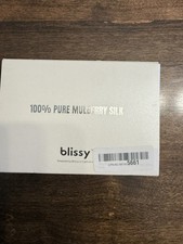 Blissy 100 Mulberry Silk Pillowcase White Standard NEW