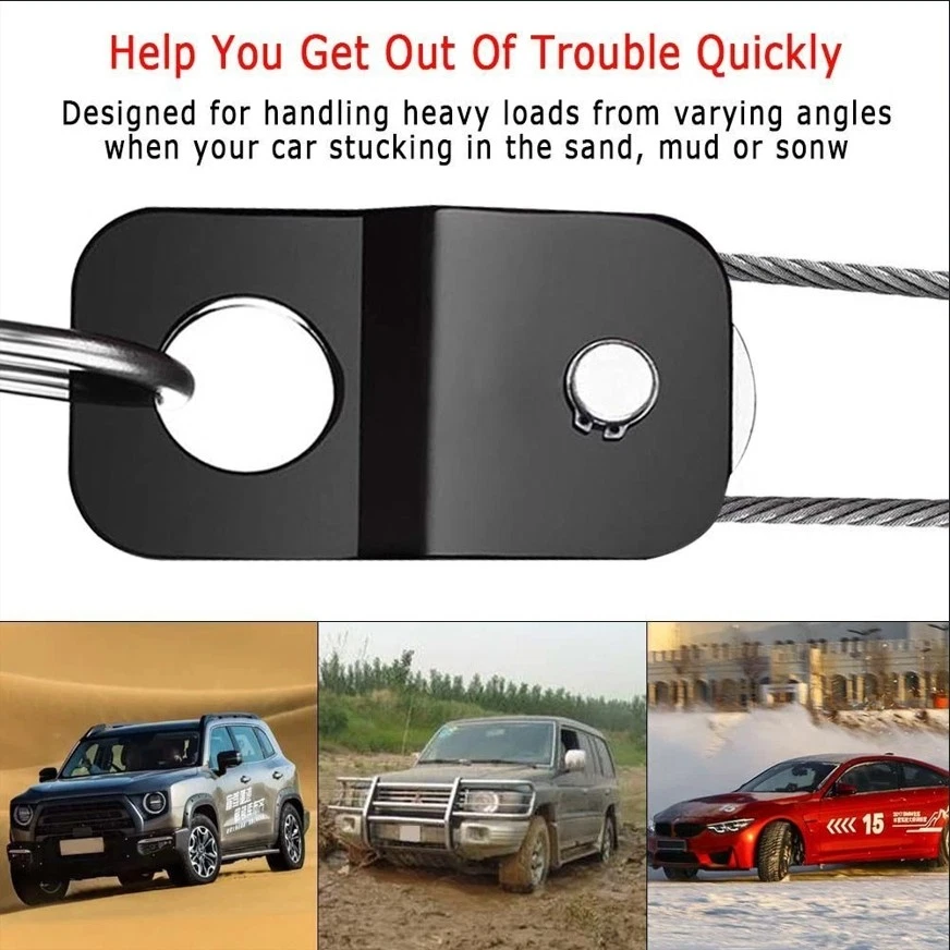 Seilwinde Umlenkrolle Seilzug Stahl 4T Forstseilwinde Seilrolle Heberolle Stahl - Bild 4 von 4