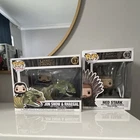 Funko Pop! Game of Thrones Bundle Jon Snow & Rhaegal #67 + Ned Stark #93