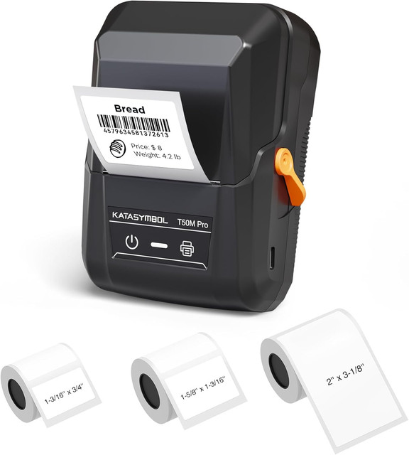 T50M Pro Bluetooth Label Maker with 3 Tapes, Inkless, Versatile App