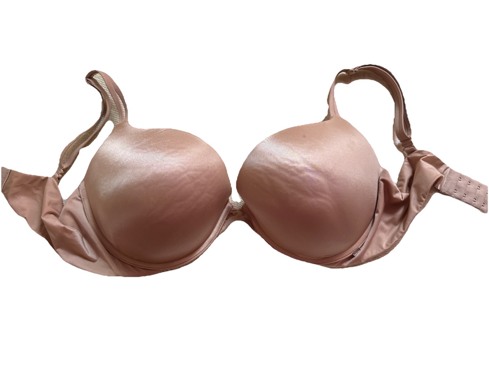 Victoria Secret VSX Push Up Bra 38DD Underwire Padded Back Closure Beige