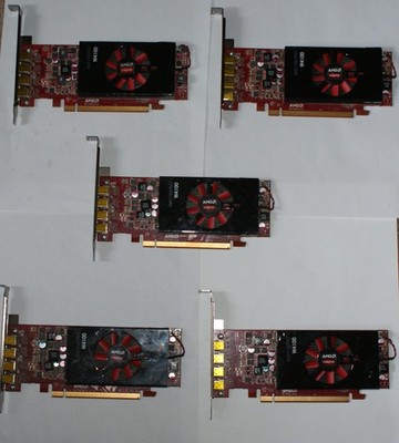 Restposten 5 AMD FirePro W4100 2GB GDDR5 Mini DisplayPort x4 PCIE Grafikkarten