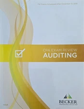 2019 Auditing CPA Exam Review V.3.3 Paperback by Becker ISBN 9781943628698