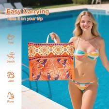 Bohemian Inflatable Summer Swim Ring, Beach/pool Float for Fun Water Safety