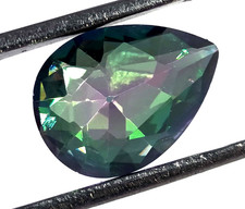 6.5 Ct Best Offer Natural Bi-Color Alexandrite Pear Cut Certified Gemstone 6AGG