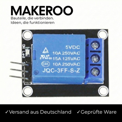 1 Kanal Relais KY-019 Relay 5V High Level Trigger Modul IoT kompatibel mit Ardui