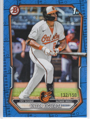 2026 Bowman 1st Prospects Blue Pattern #BP117 Victor Figueroa Orioles 132/150