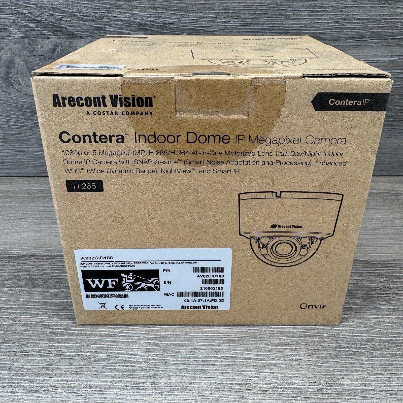 Arecont Vision AV02CID-100 Contera Outdoor Dome Surveillance