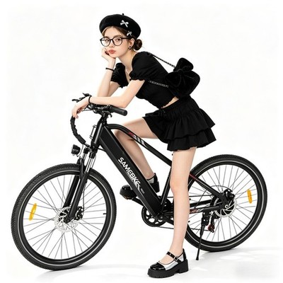 27.5'' MTB eBike 500W Electric Bike Elektrofahrrad 36V Pedelec City eBike 7-Gänge