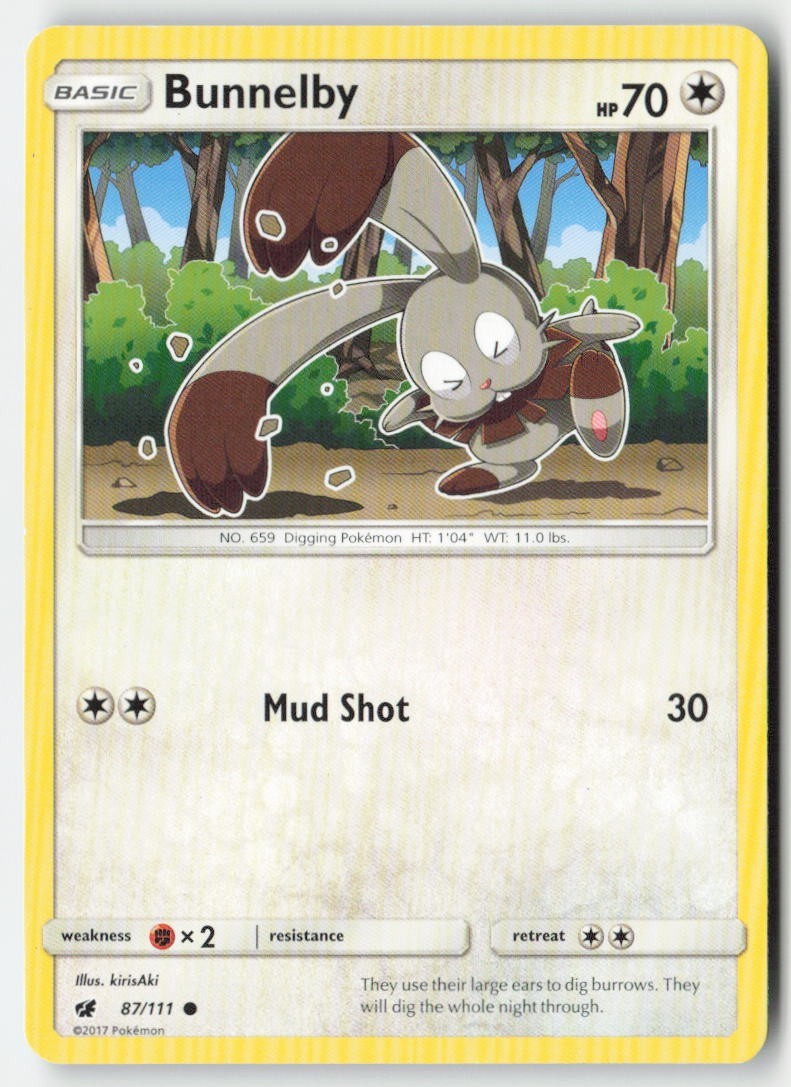 Bunnelby 87/111 Common MP Regular - Crimson Invasion