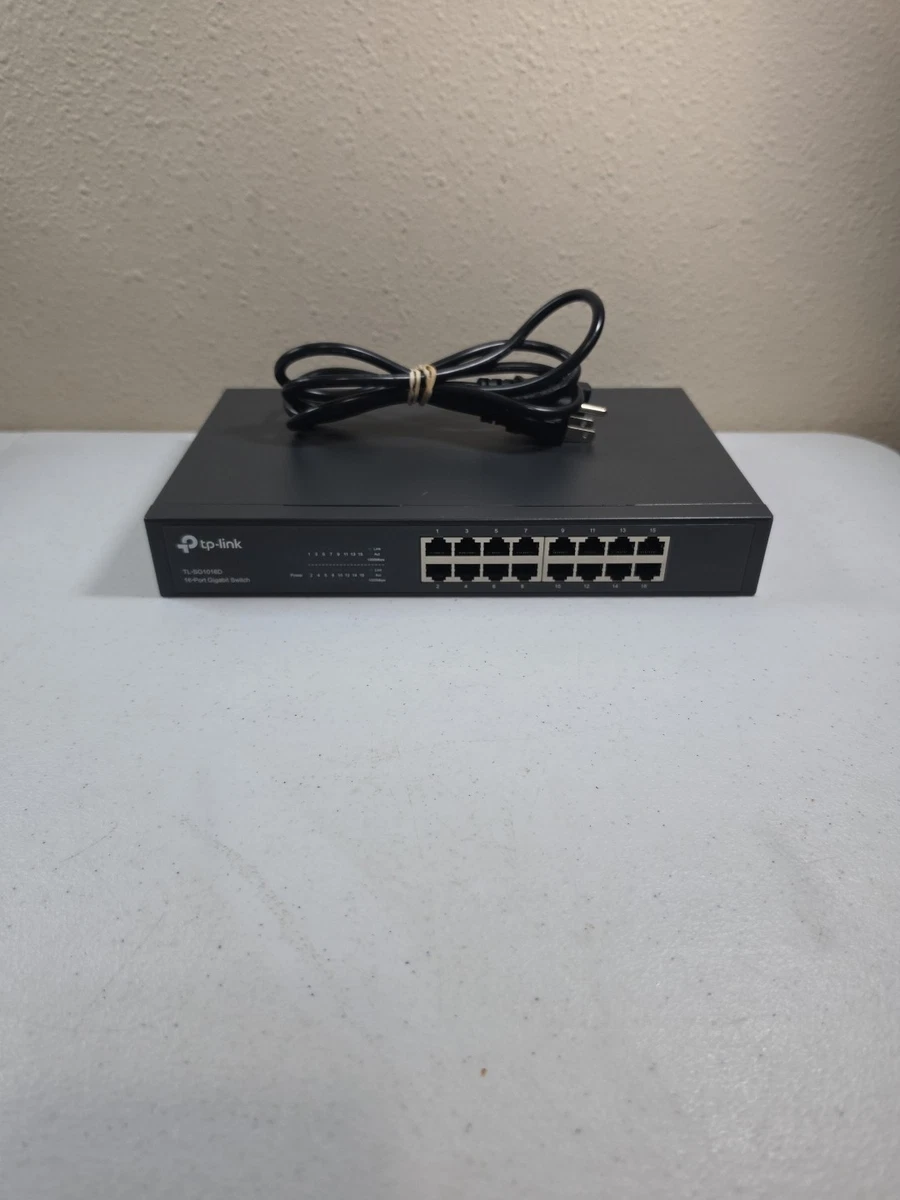 Switch Dlink 16 Ports Gbe GO-SW-16G – Bon état, Parfait Pour Le Réseau à La Maison !