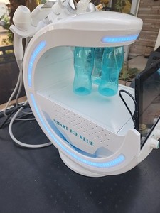 Newest 7 in 1 Smart Ice Blue Skin Analyzer Machine Electric Bubble