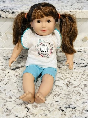 Melissa & Doug  ''15'' Cloth Vinyl Baby Doll Open Close Eyes ADORABLE FACE