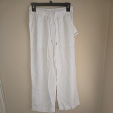 NWT Splendid Collection Angie Crop Wide Leg Pants White Size XSmall