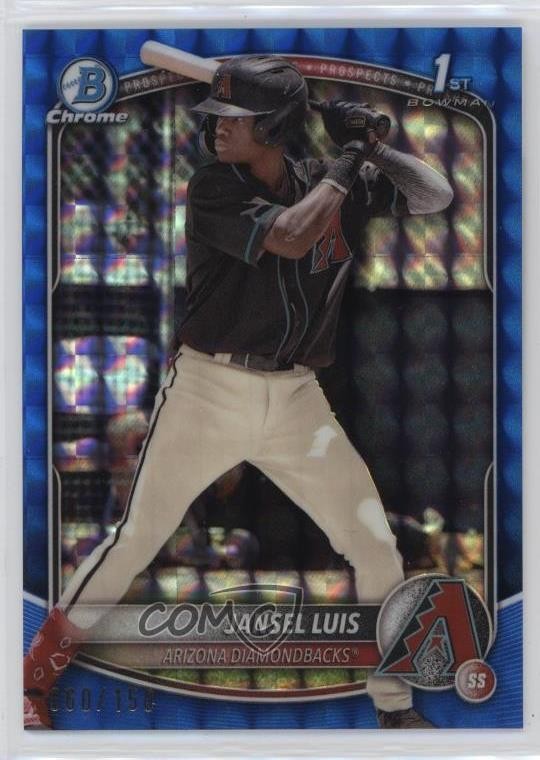 2025 Bowman Chrome Prospects Blue Geometric Refractor /150 Jansel Luis #BCP-84