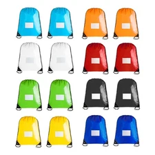 Drawstring Bags,Bulk Drawstring Backpack, DIY Gym Sports Cinch Storage Bag, 1...