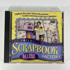 Art Explosion Scrapbook Factory Deluxe 2001 Windows 95 98 NT 2000 XP CD Rom pc1