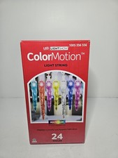 Gemmy LED LightShow ColorMotion 24 Multicolor Christmas Icicle Lights Deluxe New