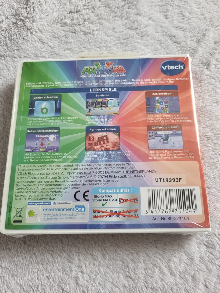 Vtech Storio MAX, Storio MAX 2.0. PJ MASKS,Lernspiel. 4-7 Jahre. Neu.