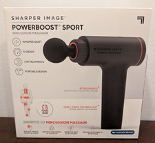 Sharper Image Powerboost Sport Percussion Massager Brand New Sealed 1019735 