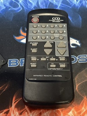 CCD Closed Caption Decoder Infrared Remote Control OEM 076R074180