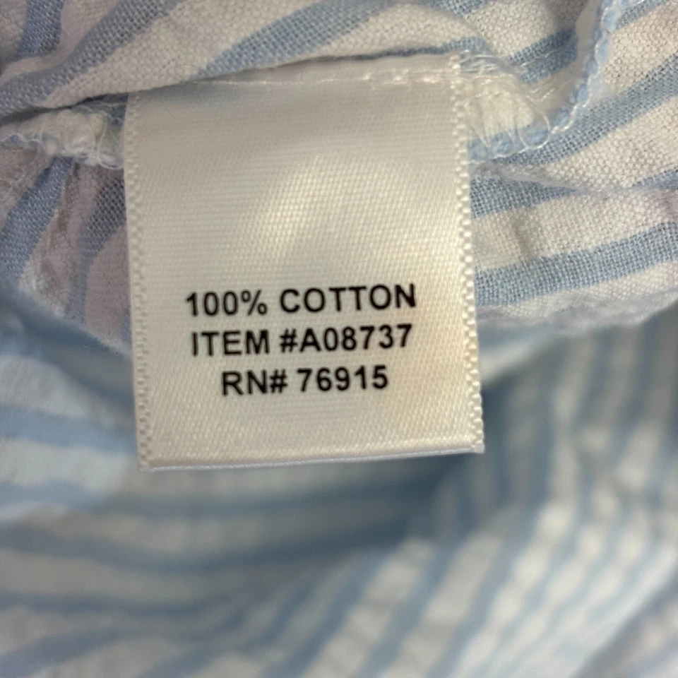 Mujer Vidente Sucker Bata a Rayas Talla S Clásica Encaje Trad Esposa SAHM Acogedora Retro Foto 3 de 4