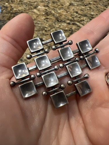 Marianne Berg for Uni David Andersen Silver Norway Norwegian Brooch Pin - Picture 7 of 7