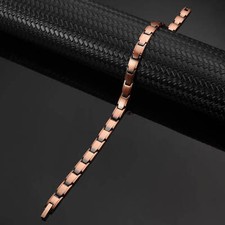 Thin Pure Copper Magnetic Bracelet women Balance Energy Power Arthritis Relief X