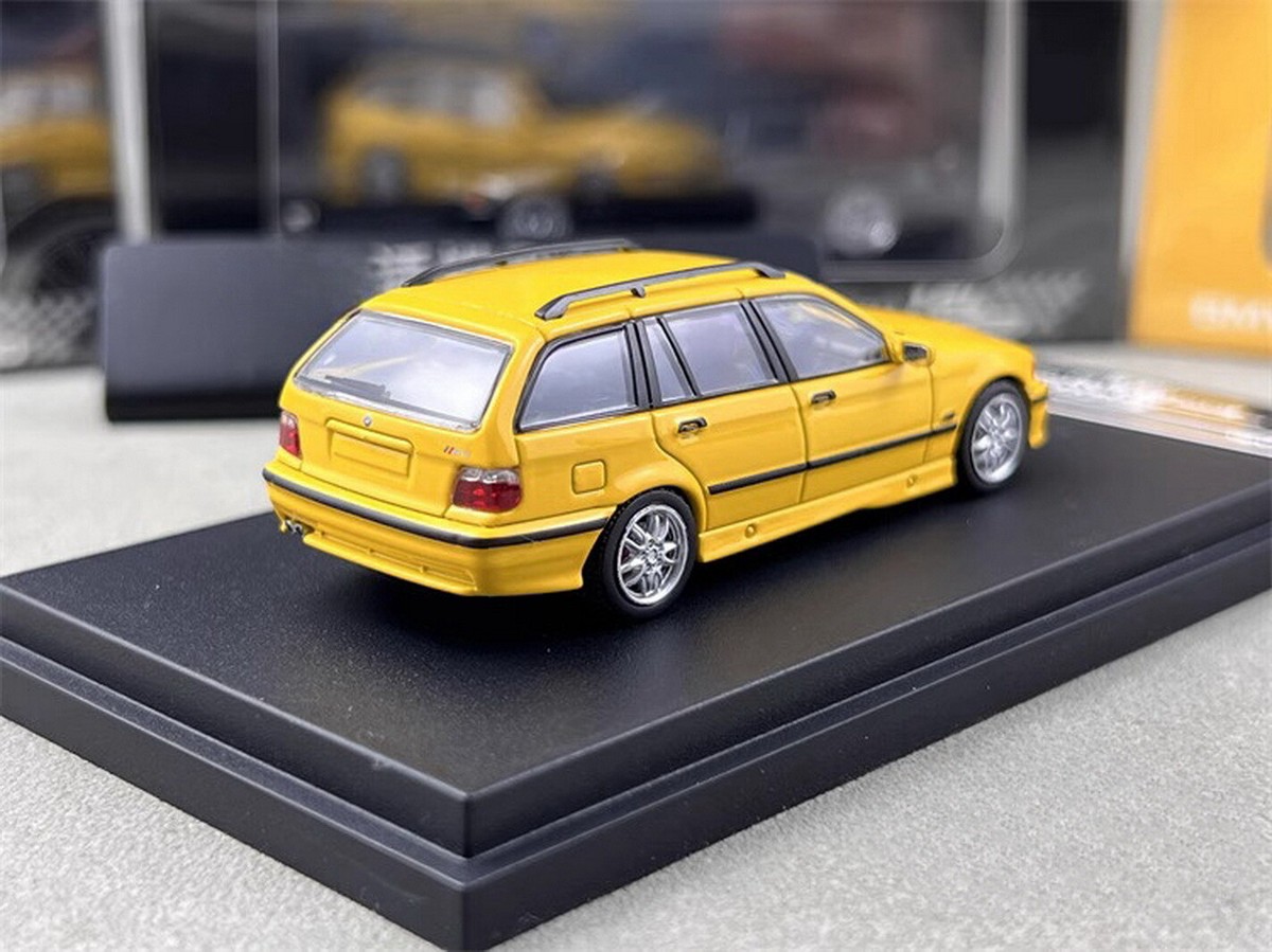 Mortal 1/64 Scale BMW M3 E36 Touring Yellow Diecast car