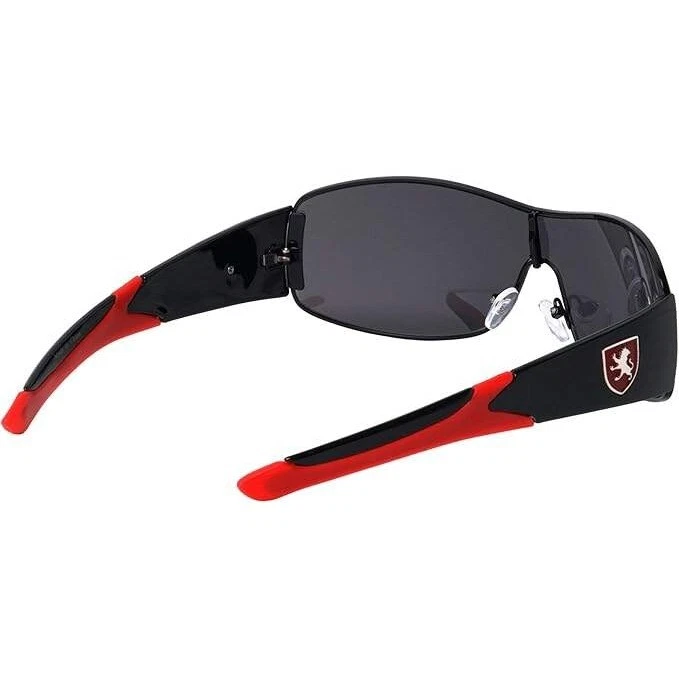 Designer Shield Sunglasses  Black Lens Red Sport Fashion Outdoor Driving Lentes - Image 3 of 4