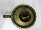 France AntiqueCathedral De Reims Heavy Brass Candle Stick Holder+Finger Loop1913 — photo 7