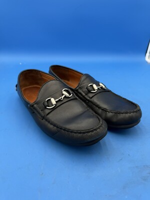 Allen Edmonds ''SEBASTIAN''   6362 Black Leather Horse Bit Driving Loafers 11 D