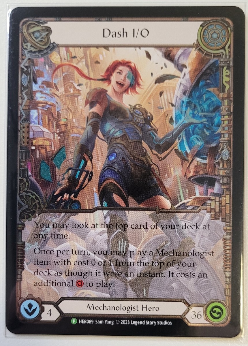 Dash I/O (adult) HER089 COLD FOIL EXTENDED ART PROMO Bright Lights 