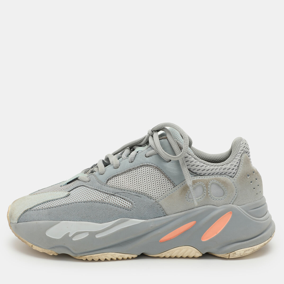 Yeezy x Adidas Grey Leather and Mesh Boost 700 'Inertia' Low Yeezy x Adidas Grey Leather and Mesh Boost 700 'Inertia' Low