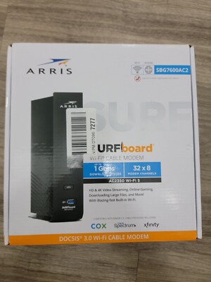 ARRIS SURFboard SBG7600AC2 DOCSIS 3.0 Cable Modem & AC2350(new open box)