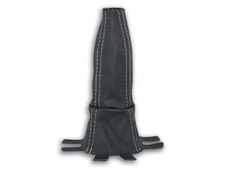 SCHALTMANSCHETTE FÜR HONDA CIVIC VIII TYPE-R 2006-11 SCHALTSACK LEDER NAHT GRAU