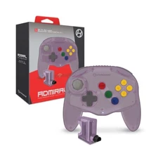 Hyperkin Admiral Premium BT Wireless Controller for N64 Nintendo 64 - Purple