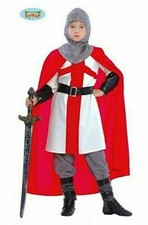 CARNEVALE HALLOWEEN VESTITO CAVALIERE MEDIEVALE CROCIATO MEDIEVAL KNIGHT BAMBINO
