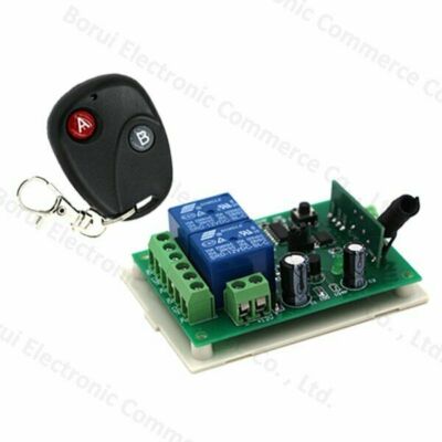 DC 12v relay 2CH 433MHz wireless RF Remote Control Switch Transmitter + Receiver
