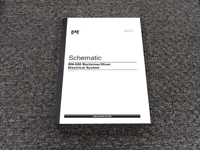 Caterpillar RM-500 Reclaimer Mixer Elec Wiring Diagram Schematic Manual ASW1-226
