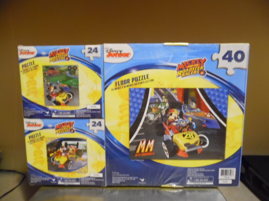 Mickey Mouse Jigzaw Puzzle Kids 5 Disney Roadster Racers for sale
