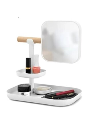 Umbra Vana Beauty Organizer/Schminkspiegel - Weiß