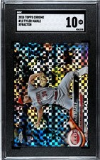 2018 Topps Chrome #12 Tyler Mahle XFRACTOR SGC 10 GEM MINT RC