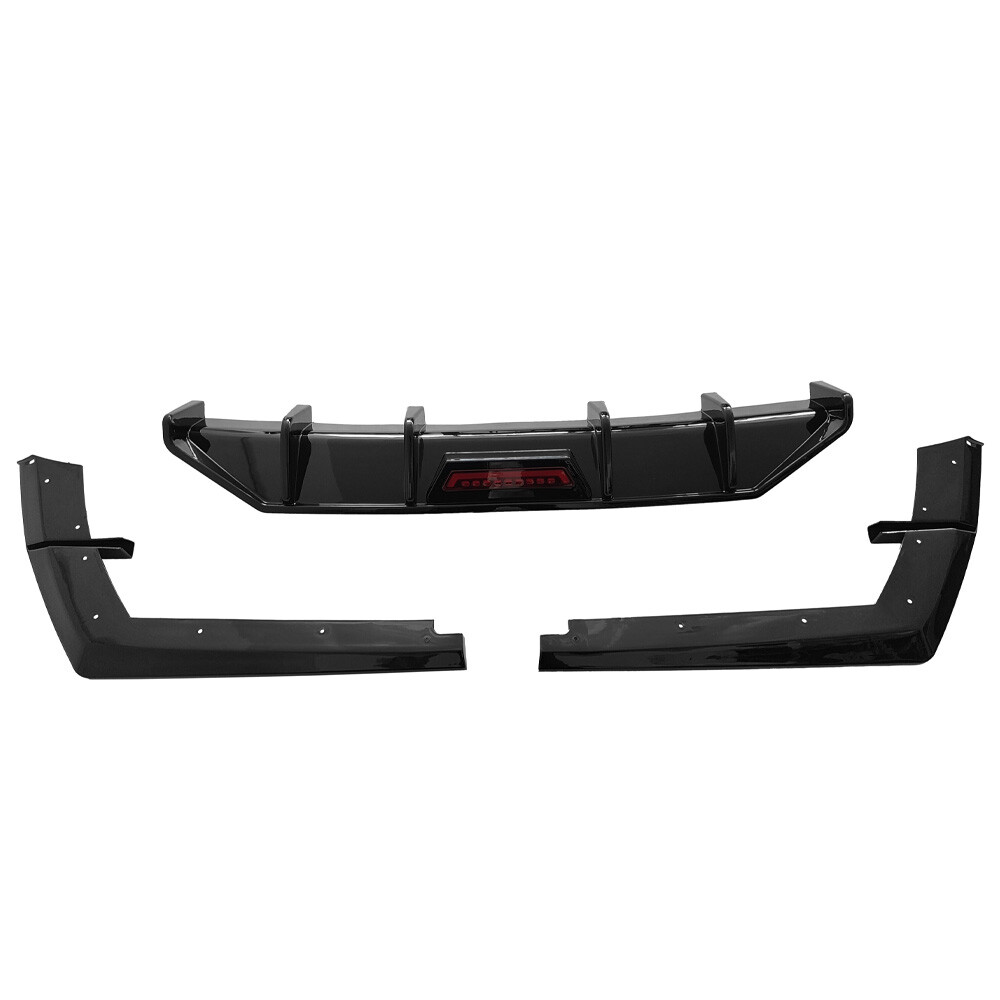 Rear Diffuser W/ LED Brake Light Fits For 2021+ HYUNDAI ELANTRA GLOSS BLACK US