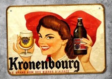 Plaque métal Bière Kronenbourg