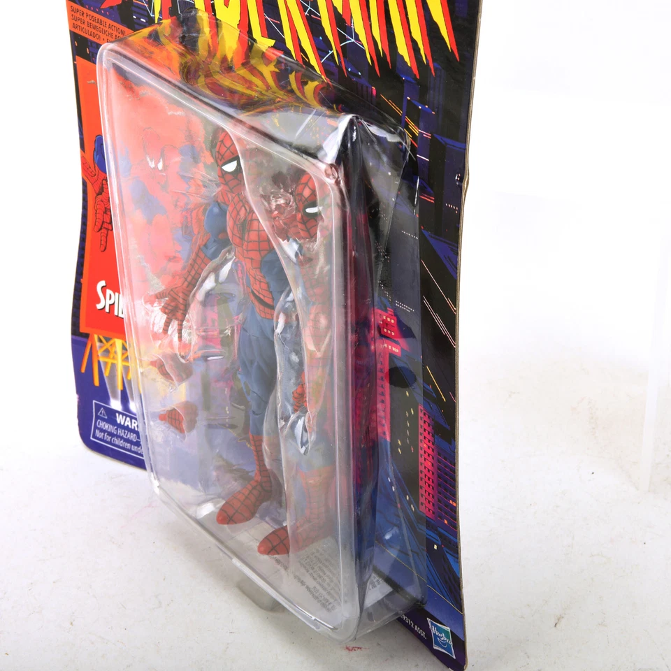 Hasbro Marvel Legends Spider-Man Retro Spiderman 6" Action Figure Dented Package - Image 3 of 4
