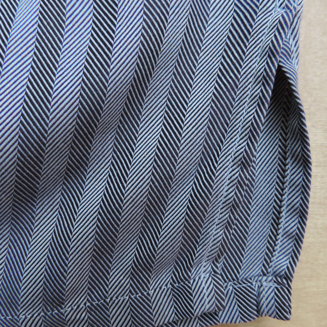 FILA Camicia RICHARD JAMES Savile Row tessuto bianco e nero a righe spina di pesce 15 38 usata in ottime condizioni