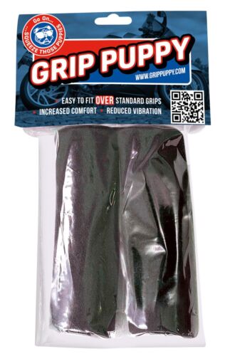 Grip Puppies Universal Motorcycle Motorbike Grip Cover 5 (12.7cm) Black Pair - Afbeelding 1 van 3